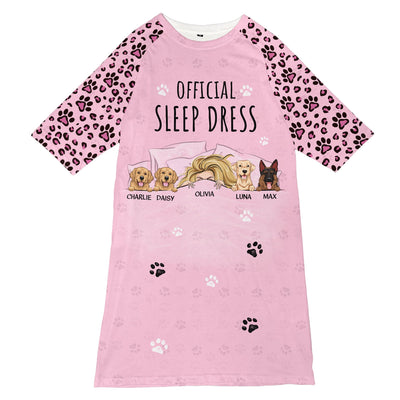 Official Sleep Dress - Personalized 3/4 Sleeve Dress