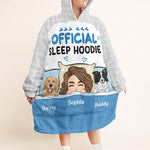 Official Sleep Hoodie 2 - Personalized Oversized Blanket Hoodie - Birthday, Loving Gift For Dog Mom, Cat Mom, Cat Dad, Dog Dad, Pet Lover