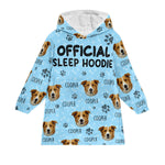 Official Sleep Hoodie - Personalized Hoodie Blanket - Birthday, Loving Gift For Dog Mom, Cat Mom, Cat Dad, Dog Dad, Pet Lover