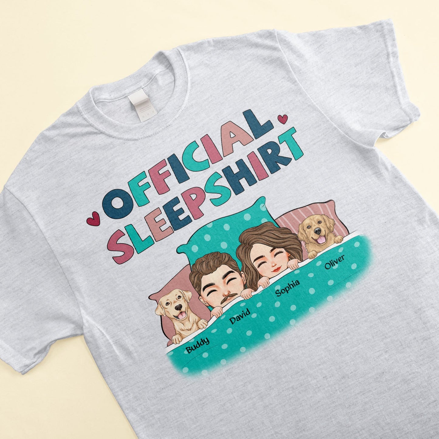 Official Sleepshirt Cute Couple Version - Personalized Shirt