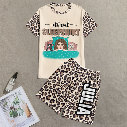 Official Sleepshirt Pajamas Set - Personalized Pajama Shorts Set
