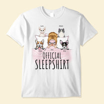 Official Sleepshirt - Personalized Shirt - Birthday Gift For Dog & Cat Lovers