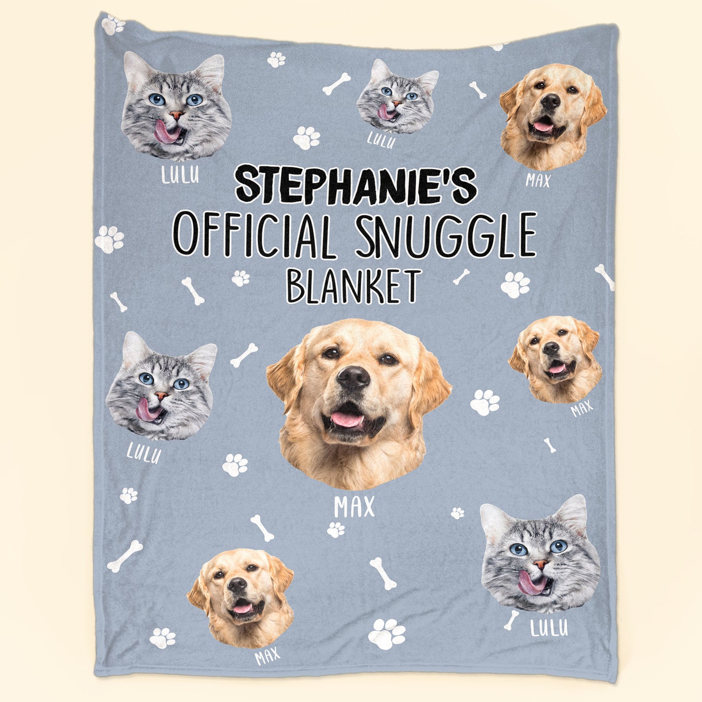 Official Snuggle Blanket - Personalized Blanket - Christmas, Birthday, Loving Gift For Pet Owners, Dog Lovers, Cat Lovers