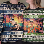 Officially Retired 2026 Not My Problem Anymore - Personalized Ugly Sweater