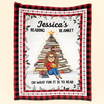 Oh What Fun It Is To Read - Personalized Blanket