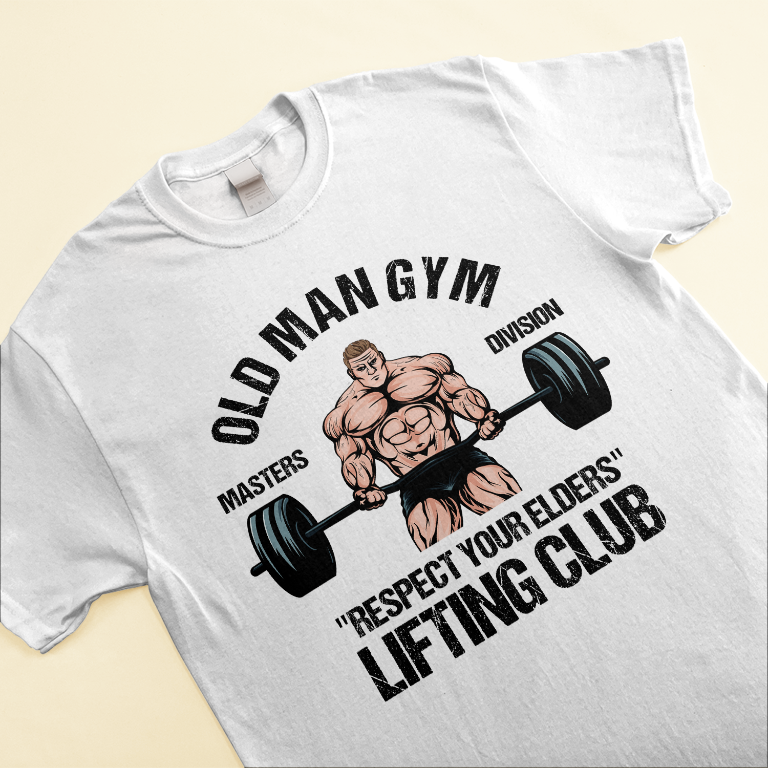 Old Man Gym Masters Division - Personalized Shirt - Birthday Gift For Fitness Lovers