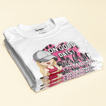 On Bad Days I Work Out Harder - Personalized Shirt - Birthday Gift For Her, Gym Girl, Fitness Lover