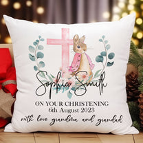 On Your Christening Baptism Gifts - Personalized Pillow (Insert Included)