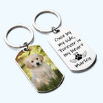Once By My Side Forever In My Heart - Personalized Photo Stainless Steel Keychain
