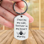 Once By My Side Forever In My Heart - Personalized Photo Stainless Steel Keychain