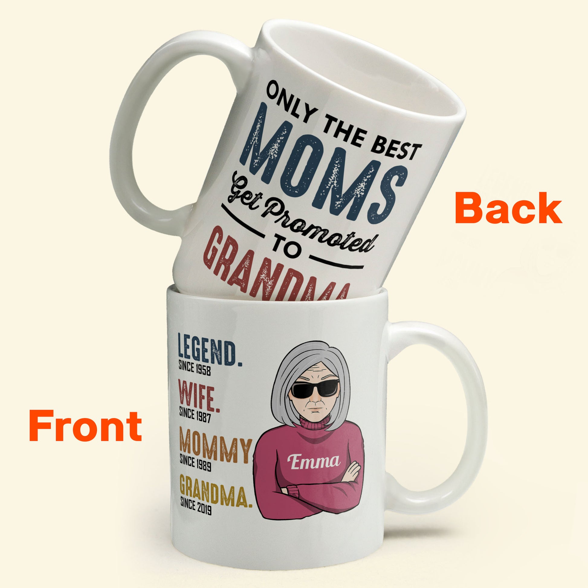 Best Mom Ever - Personalized Mug - Birthday, Christmas Gift For