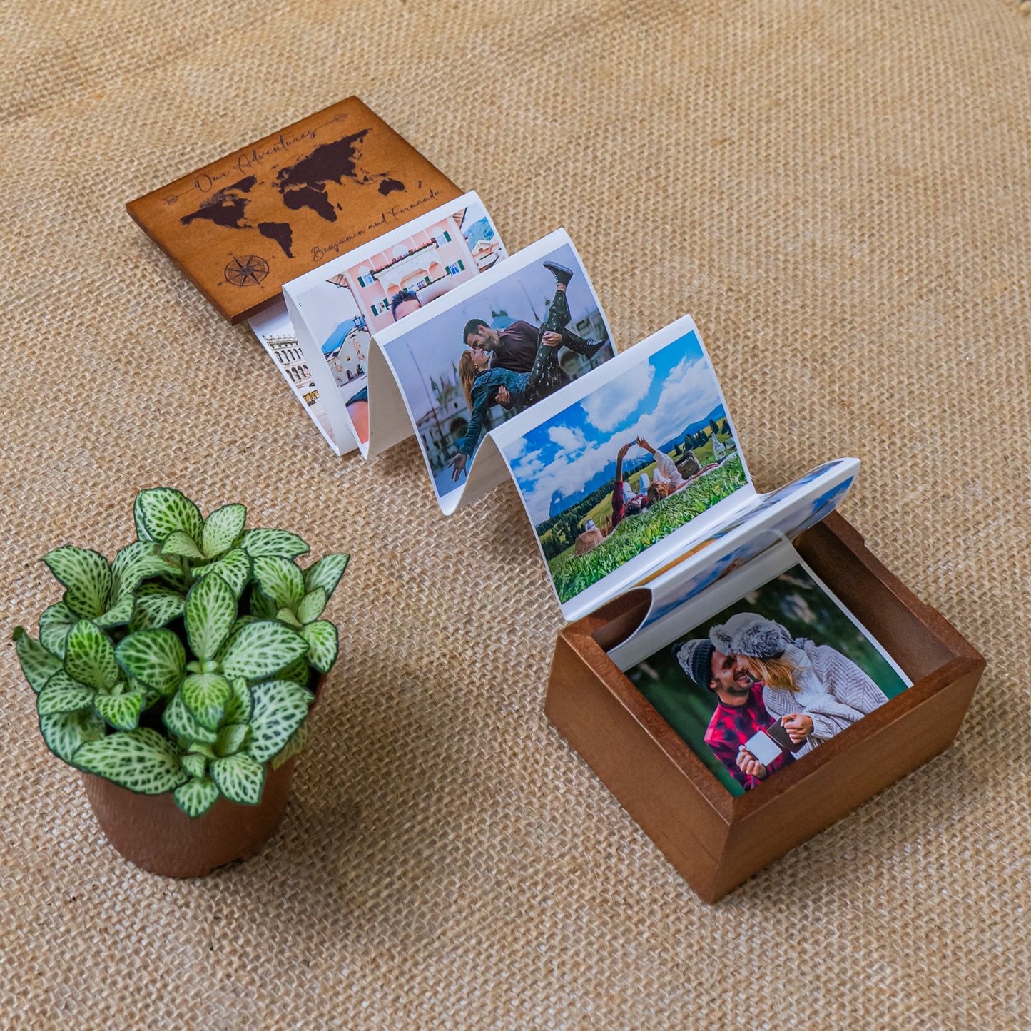 Our Adventures - Personalized Wooden Photo Box