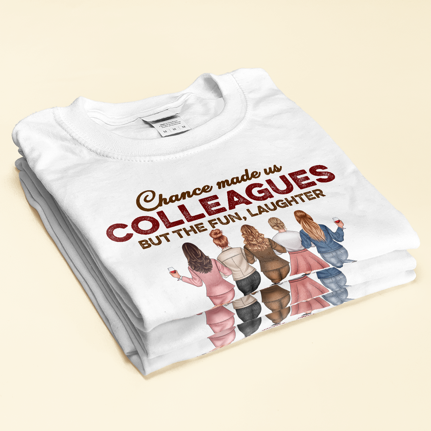 The Fun And Dislike Of The Same People Made Us Friends - Personalized Shirt - Birthday, Funny Gift For Colleagues, Coworkers, Work Friends