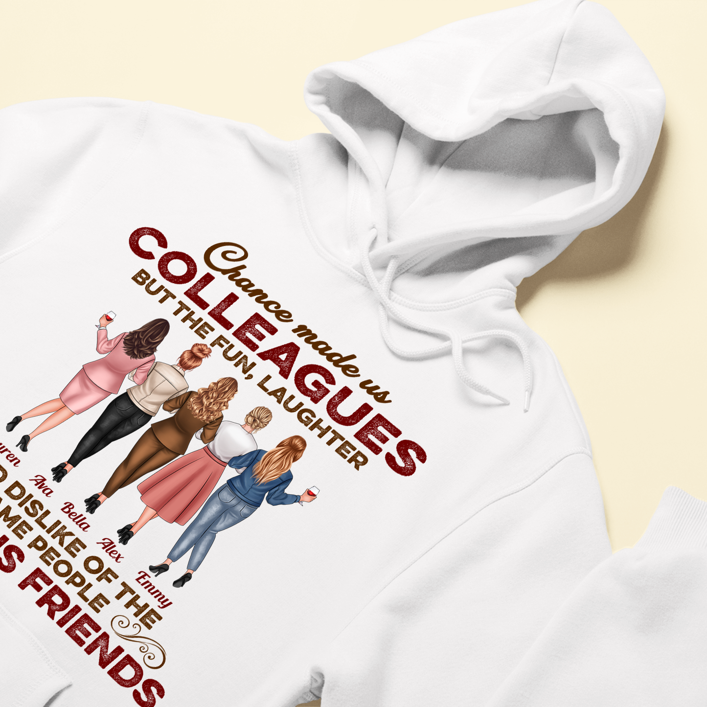 The Fun And Dislike Of The Same People Made Us Friends - Personalized Shirt - Birthday, Funny Gift For Colleagues, Coworkers, Work Friends