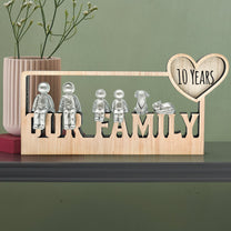 Our Family 10 Years - Personalized Sculpture Figurines