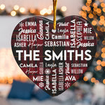 Our Family 2026 Custom Name Ornament - Personalized Ceramic Ornament