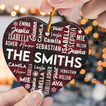 Our Family 2026 Custom Name Ornament - Personalized Ceramic Ornament