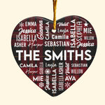 Our Family 2026 Custom Name Ornament - Personalized Ceramic Ornament