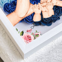 Our Family Hands - Personalized Flower Shadow Box