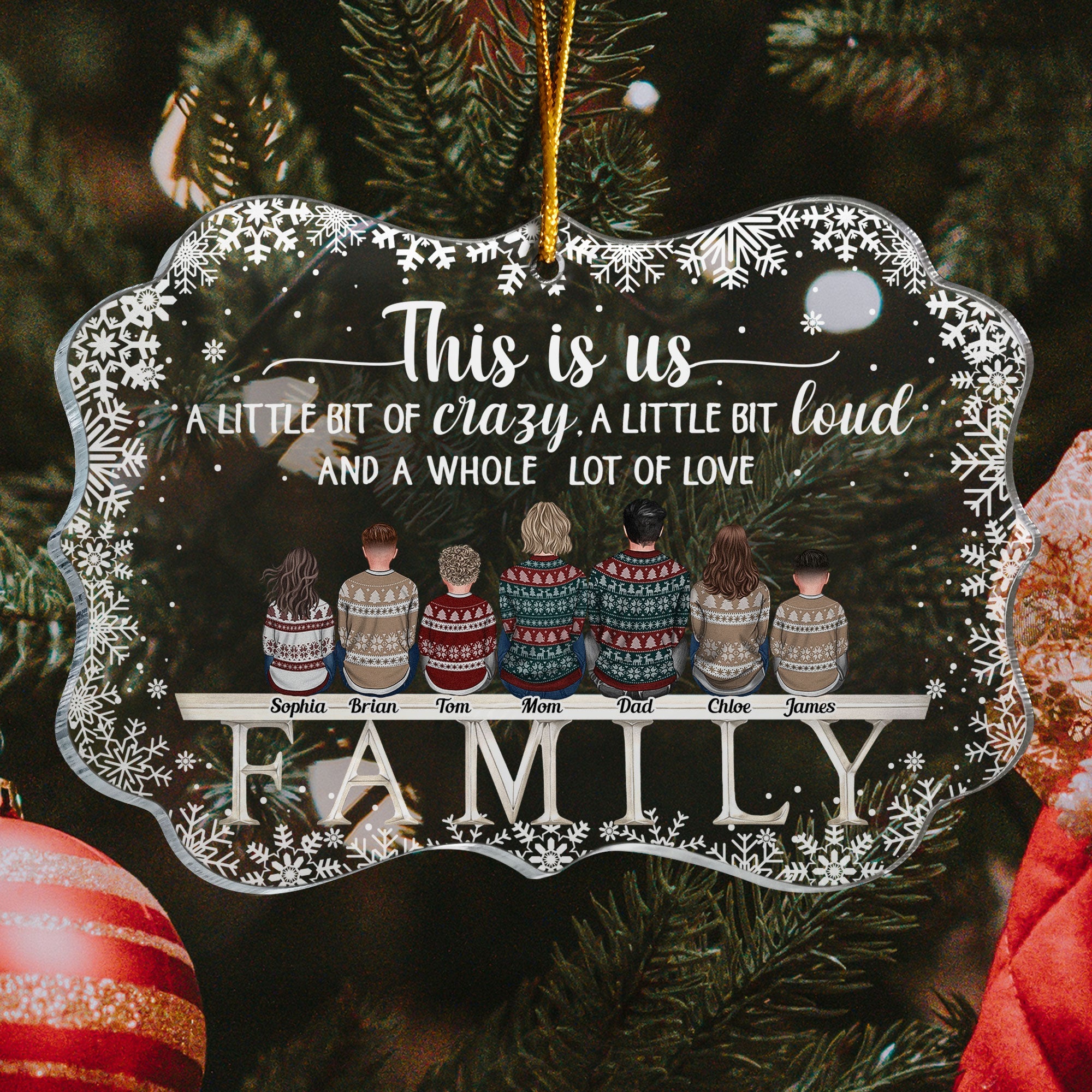 Our Family - Personalized Acrylic Ornament