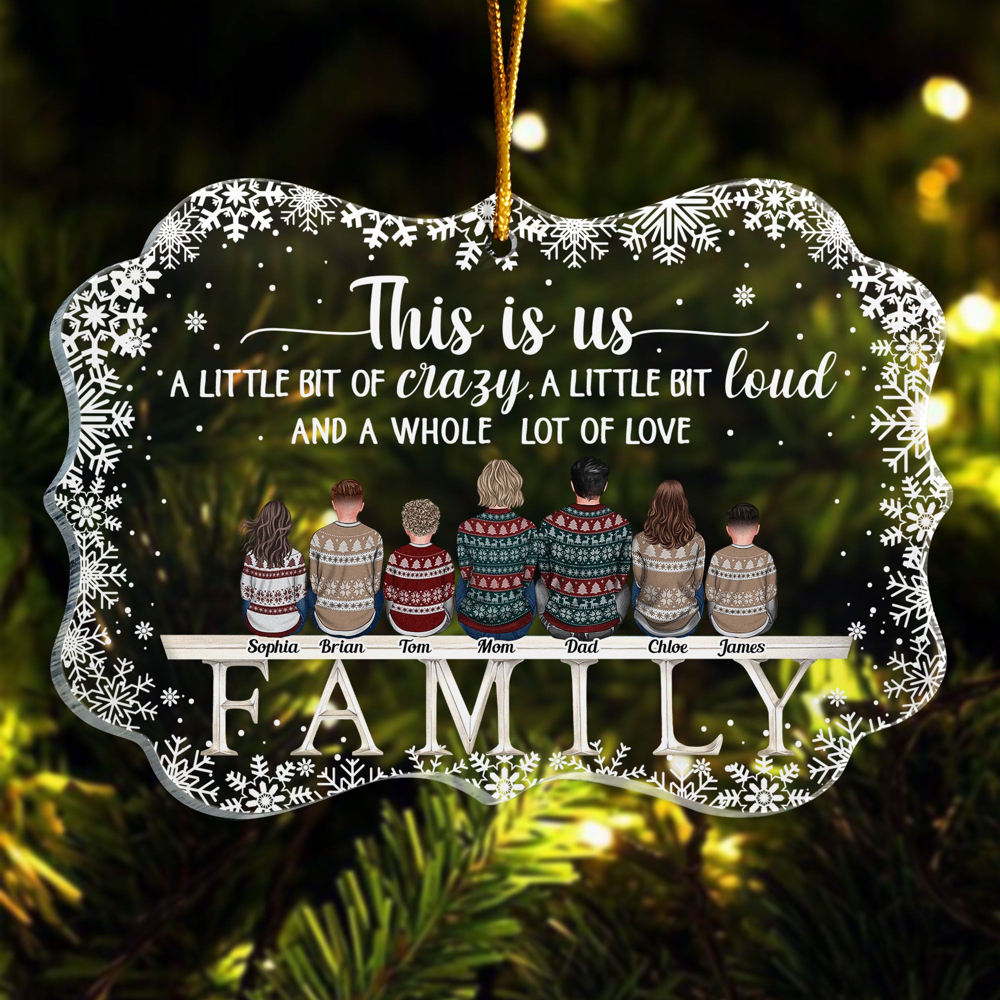Our Family - Personalized Acrylic Ornament – Macorner
