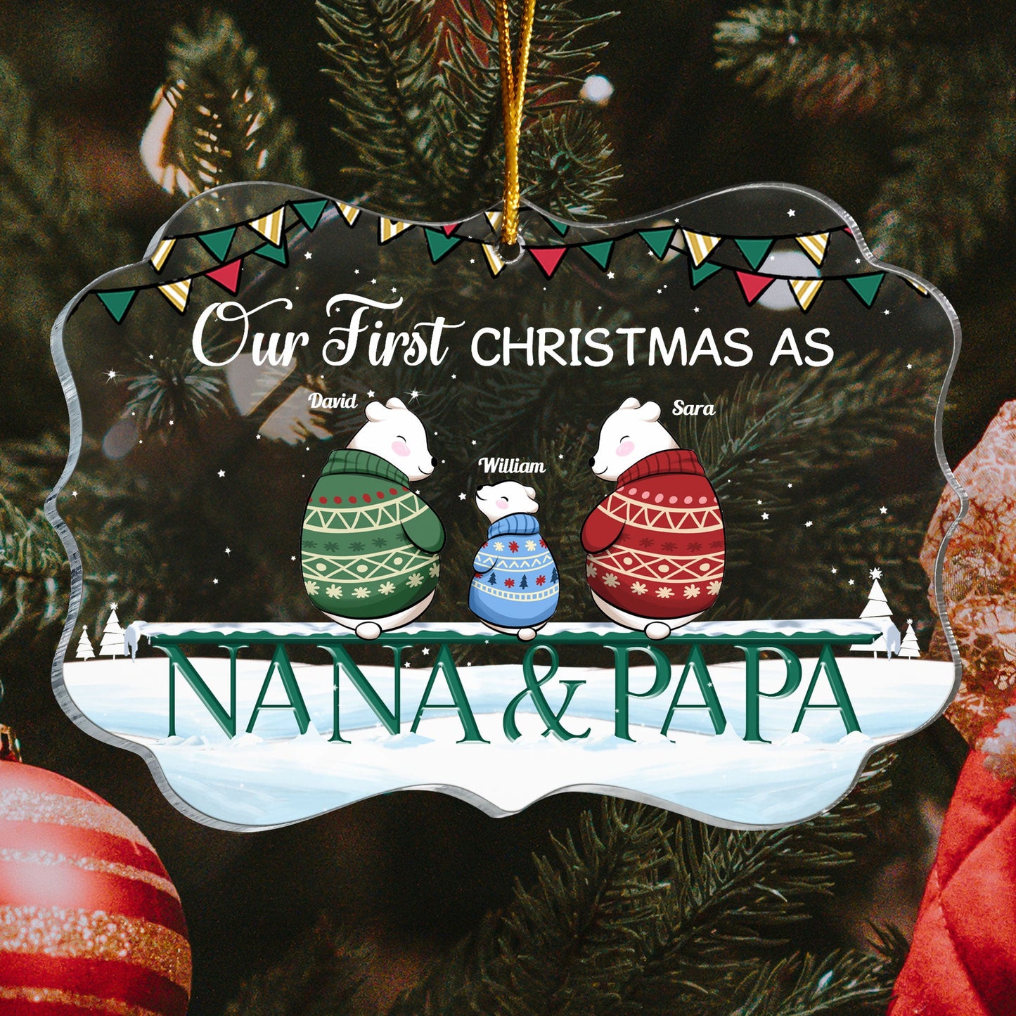 First Christmas as Mom and Dad - Personalized Christmas Gifts, Custom —  GearLit