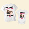 Our First Mother&#39;s Day Together 1st Mom - Personalized Matching Family Shirts