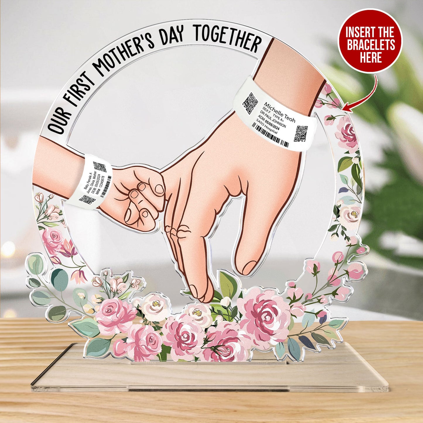 Our First Mother's Day Together - Personalized Acrylic Plaque