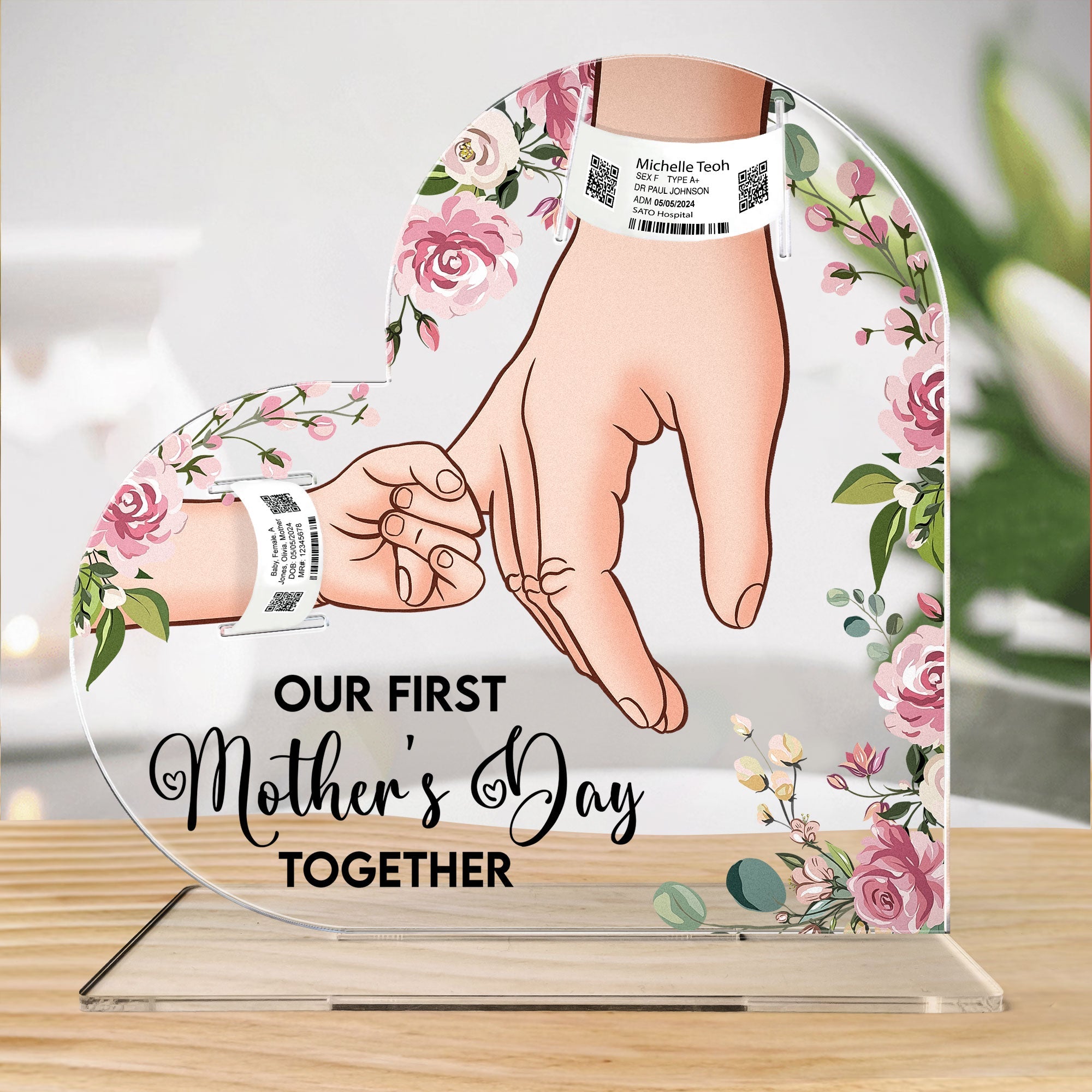 Our First Mother's Day Together - Personalized Acrylic Plaque