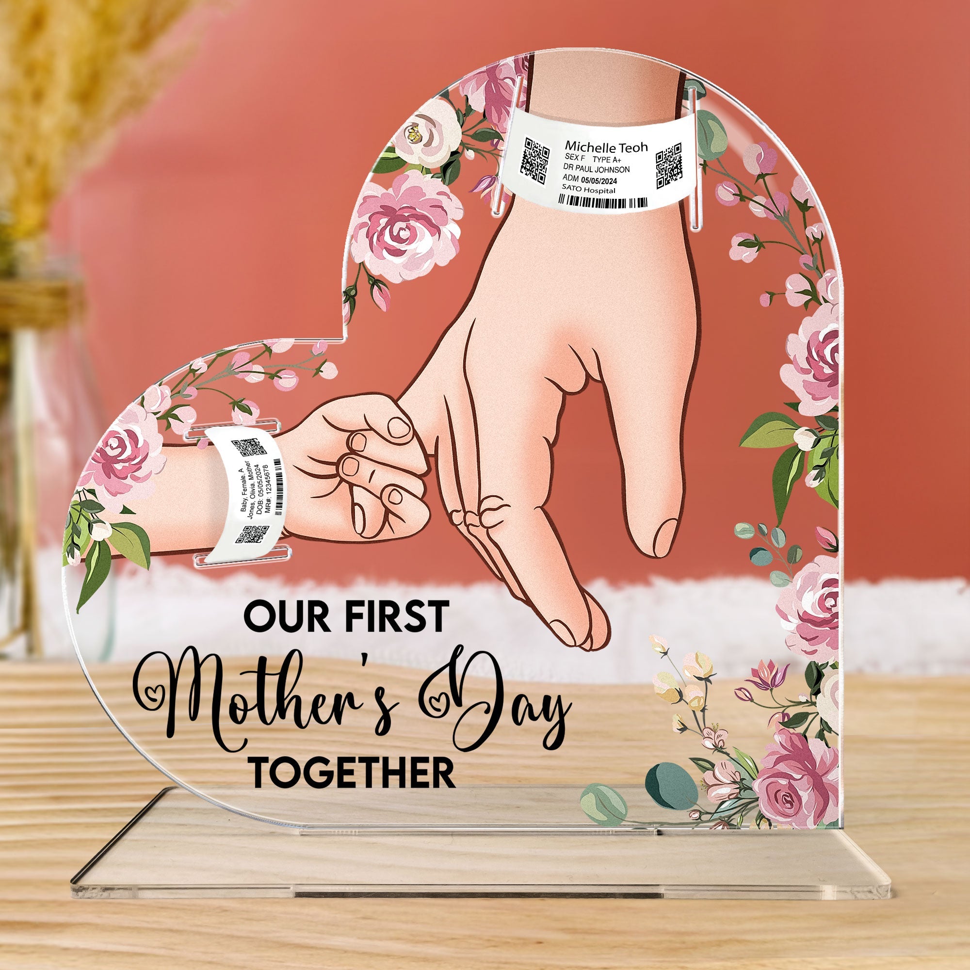 Our First Mother's Day Together - Personalized Acrylic Plaque