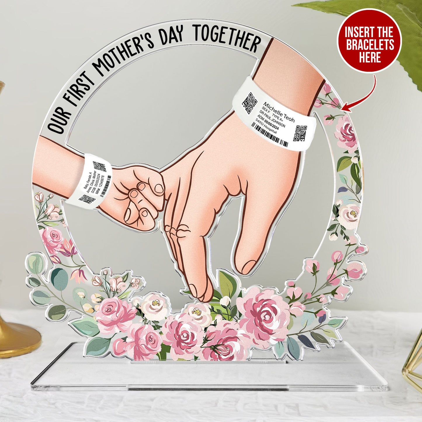 Our First Mother's Day Together - Personalized Acrylic Plaque