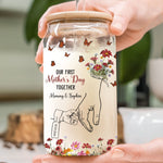 Our First Mother's Day Together - Personalized Glass Cup