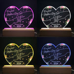 Our First Mother's Day Holding Mom's Hand - Personalized LED Light