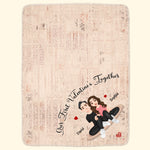Our First Valentine's - Personalized Blanket