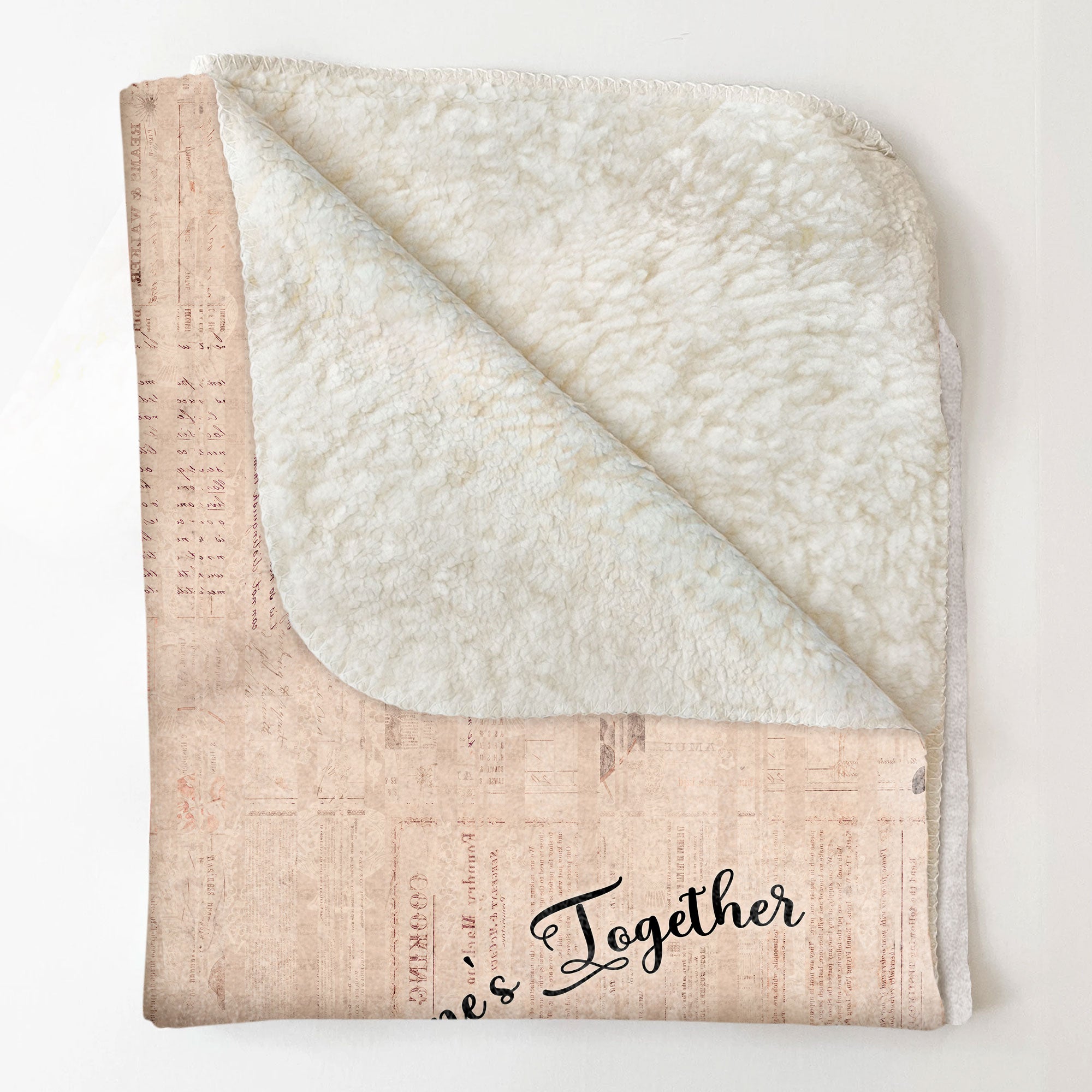 Our First Valentine's - Personalized Blanket