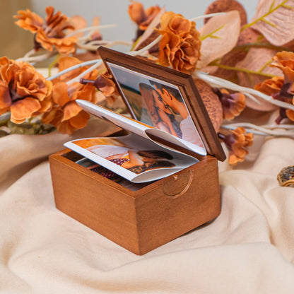 Our First Valentine's Together - Personalized Wooden Photo Box