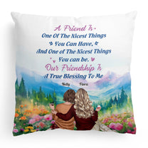 Our Friendship Is A True Blessing To Me - Personalized Pillow