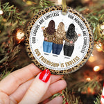 Our Friendship Is Endless Gift For Friend - Personalized Ceramic Ornament