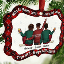 Our Friendship Is Endless - Personalized Aluminum Ornament