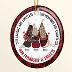 Our Friendship Is Endless - Personalized Friends Ornament - Gift For Friend