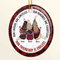 Our Friendship Is Endless - Personalized Friends Ornament