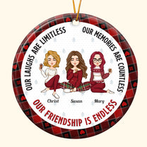 Our Friendship Is Endless Ver 2 - Personalized Ceramic Ornament