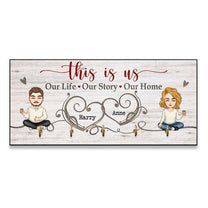 Our Life Our Story Our Home - Personalized Key Holder
