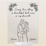 Our Love Story Is My Favorite - Personalized Acrylic Plaque