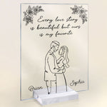 Our Love Story Is My Favorite - Personalized Acrylic Plaque