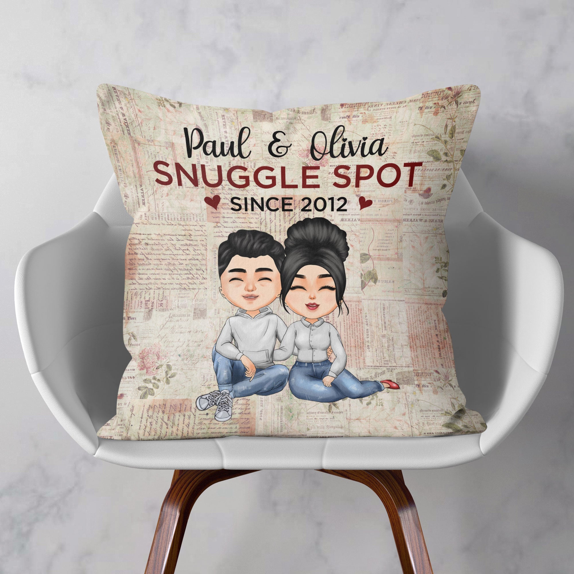 Personalized Pillow Gift For Valentine's Day Unique Gift For Couple - Oh  Canvas