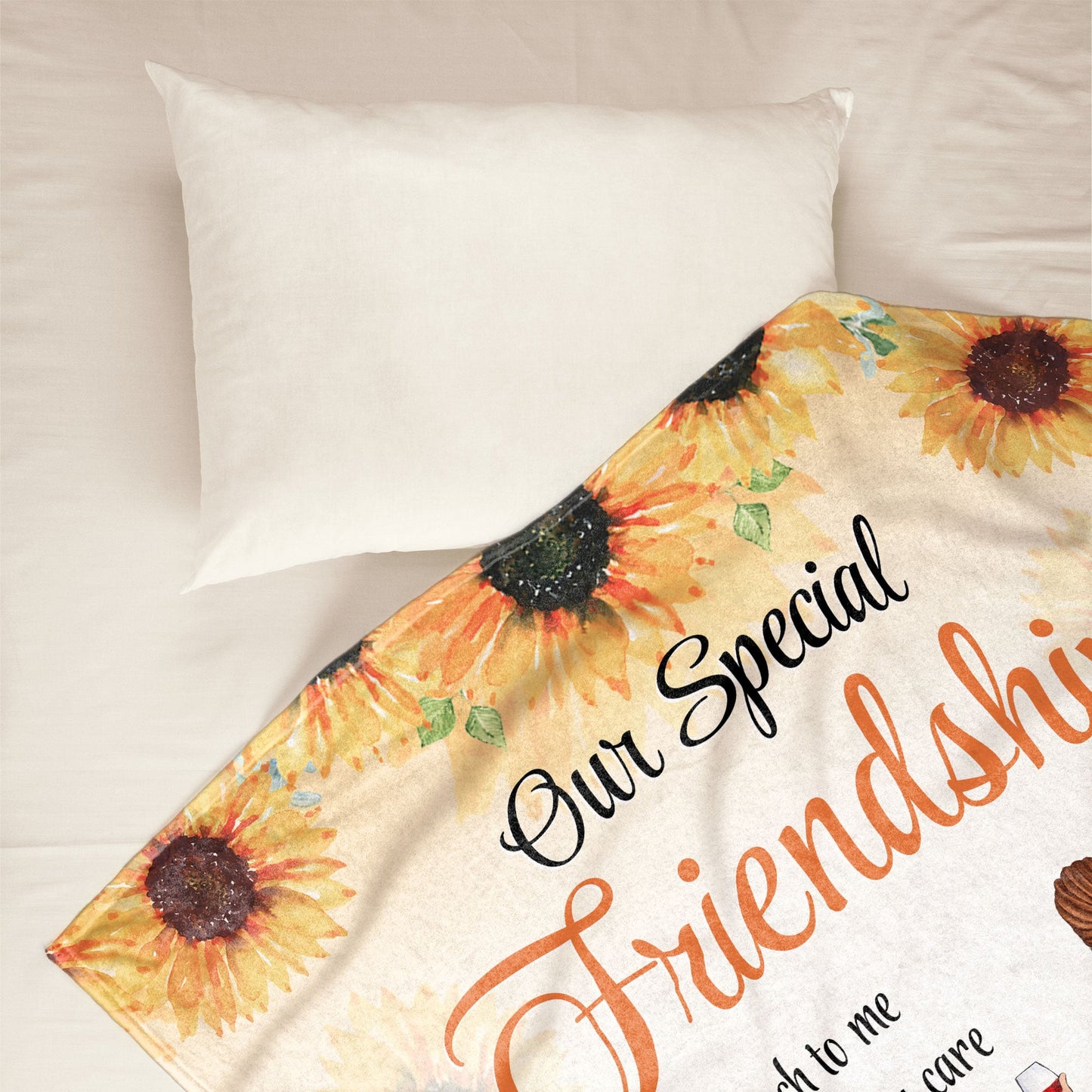 Our Special Friendship - Personalized Blanket - Birthday , Friendship DayGift For Bff, Friends, Besties, Best Friends