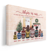 Our Story Our Life Our Home - Personalized Poster/Wrapped Canvas - Christmas Gift For Family