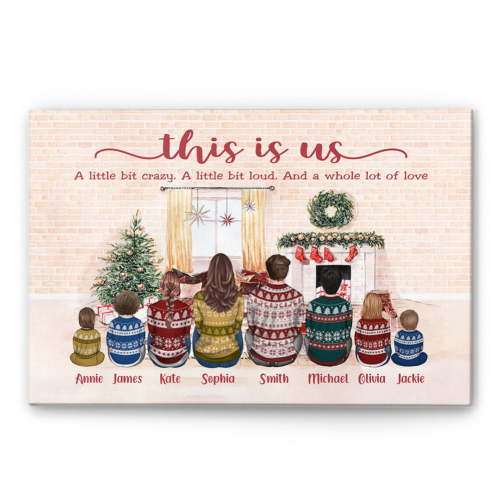 Our Story Our Life Our Home - Personalized Poster/Wrapped Canvas - Christmas Gift For Family