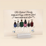 Our Sweet Family A Whole Lot Of Love - Personalized Acrylic Plaque